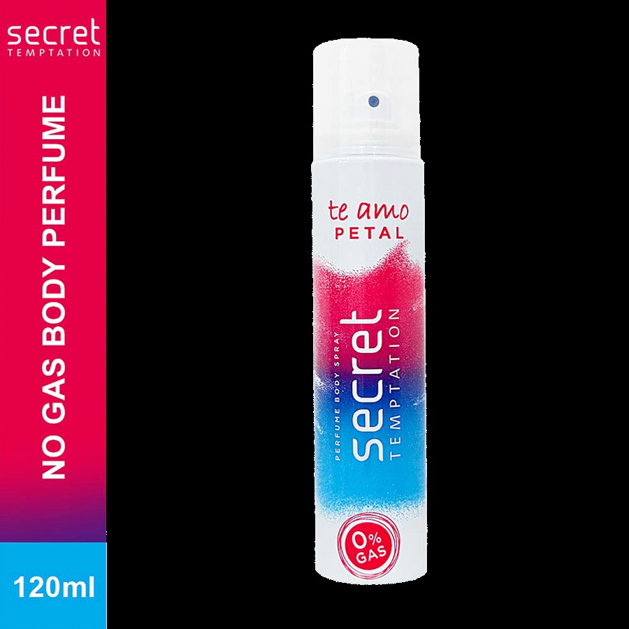 Secret Temptation Te Amo Petal Perfume Body Spray - 0% Gas