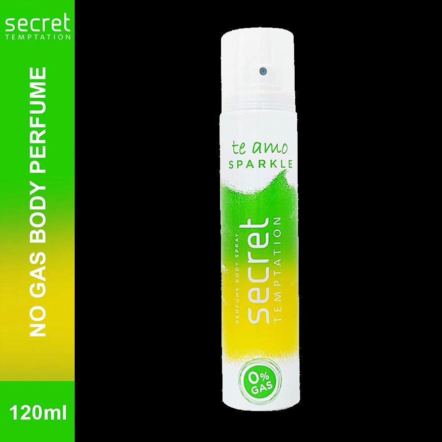 Secret Temptation Te Amo Sparkle Perfume Body Spray - 0% Gas