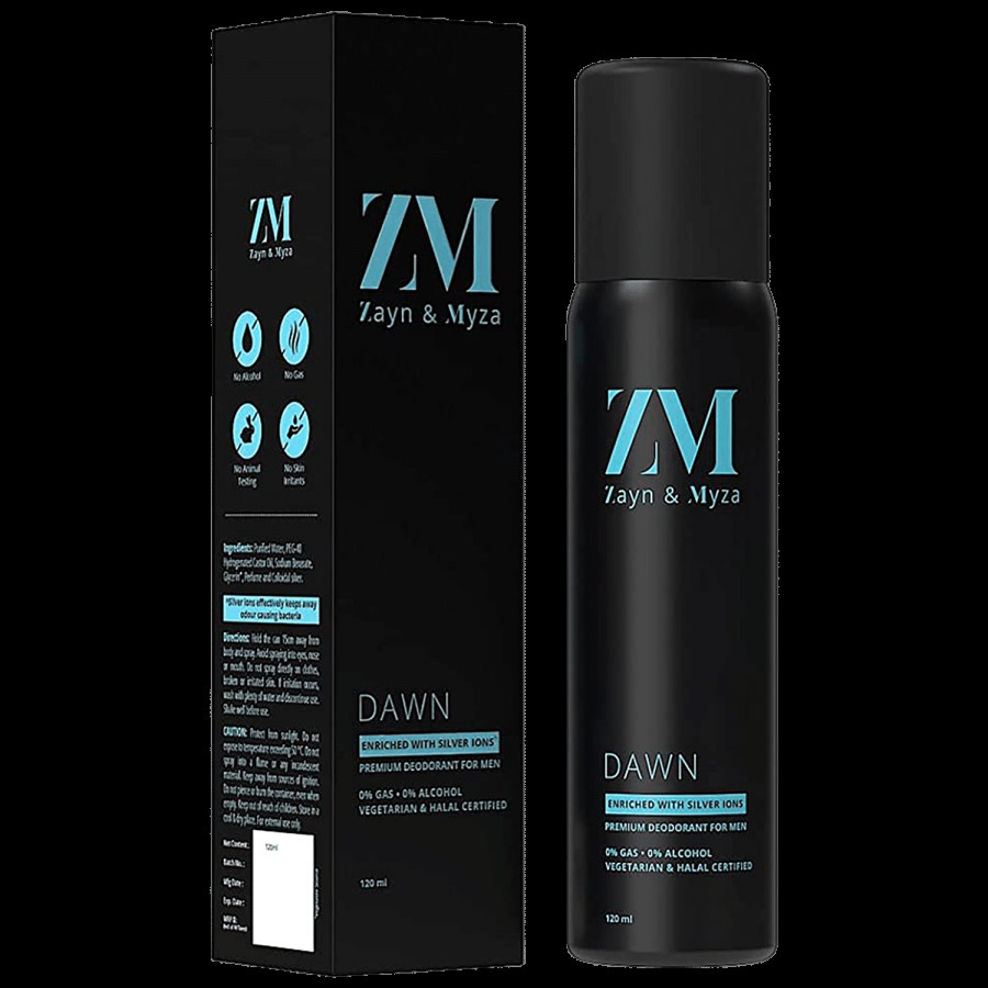 ZM Zayn & Myza Dawn No Alcohol Body Spray - For Men