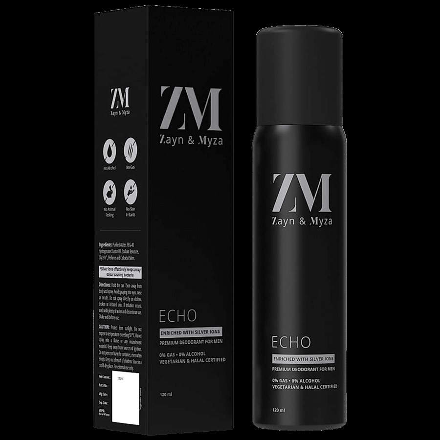 ZM Zayn & Myza Echo No Alcohol Body Spray - For Men