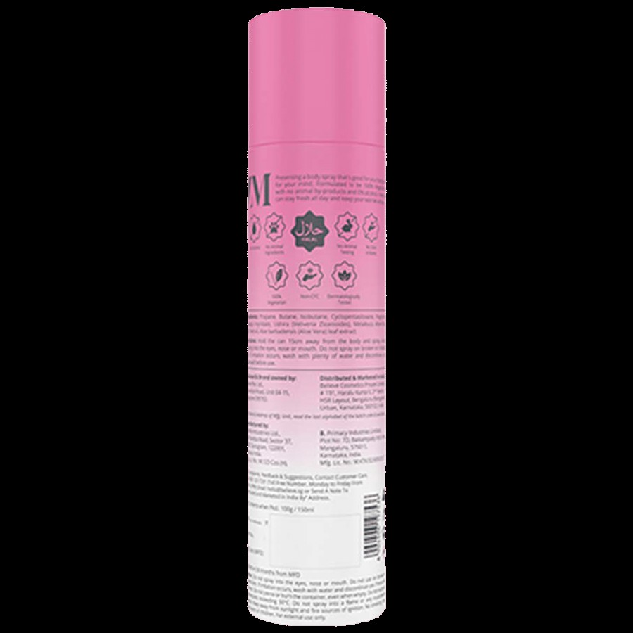 ZM Zayn & Myza Lyric No Alcohol Body Spray - For Women