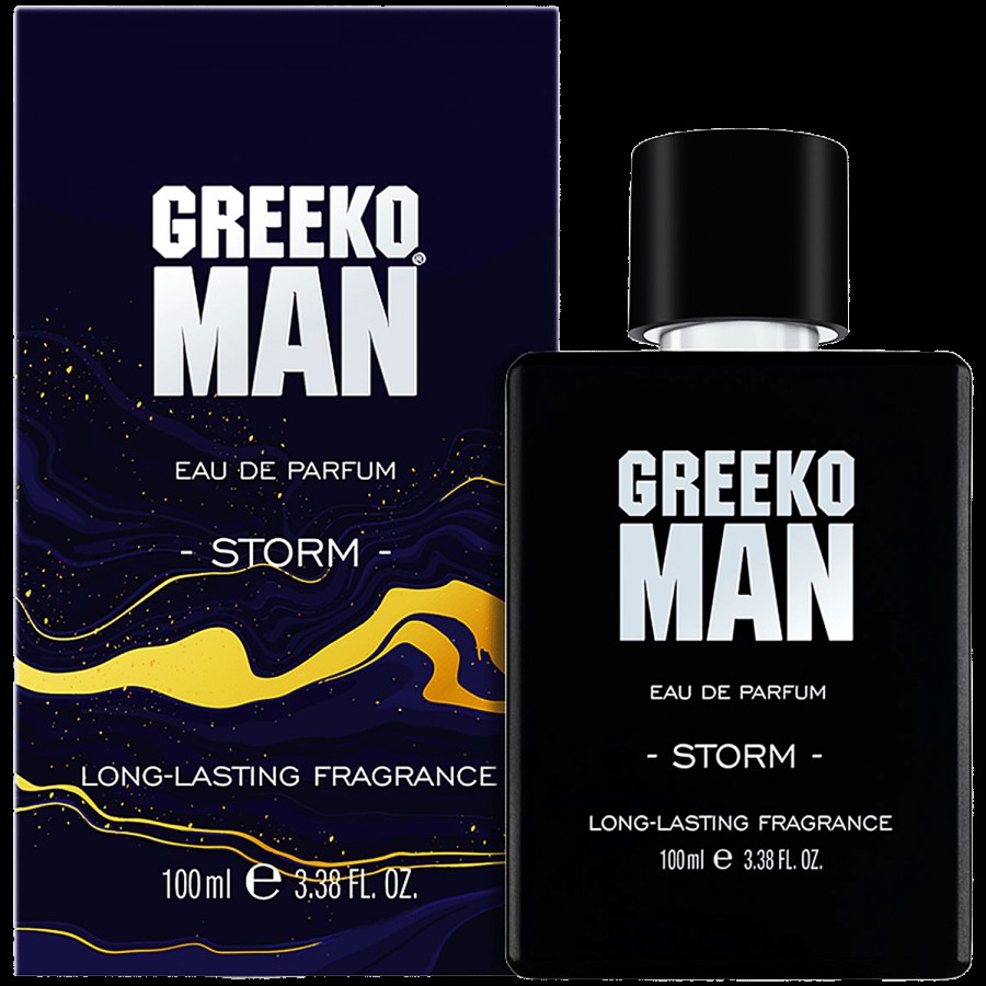 Greeko Man Storm Eau De Parfum - For Men