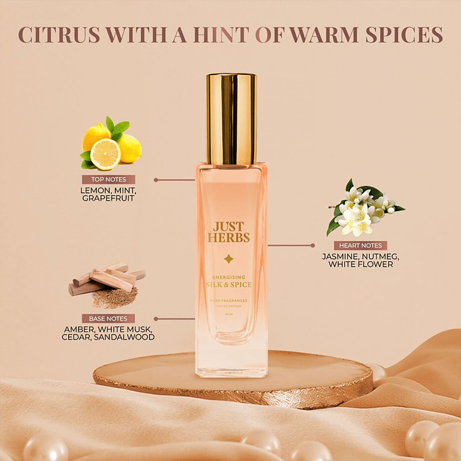 Just Herbs Energising Silk & Spice Eau De Parfum