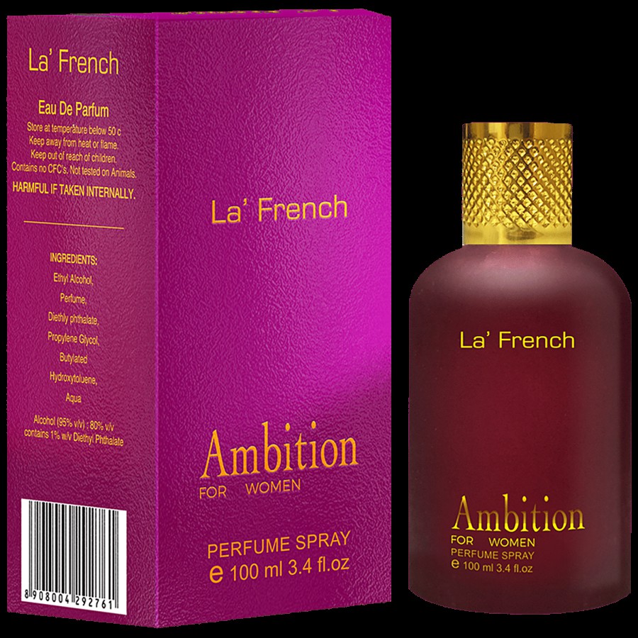 La' French Ambition Perfume Spray Eau De Parfum - Long Lasting Fragrance