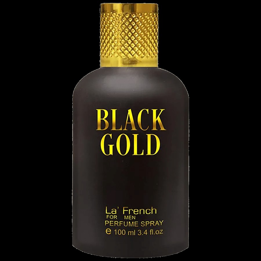 La' French Black Gold Perfume Spray Eau De Parfum - Long Lasting Fragrance