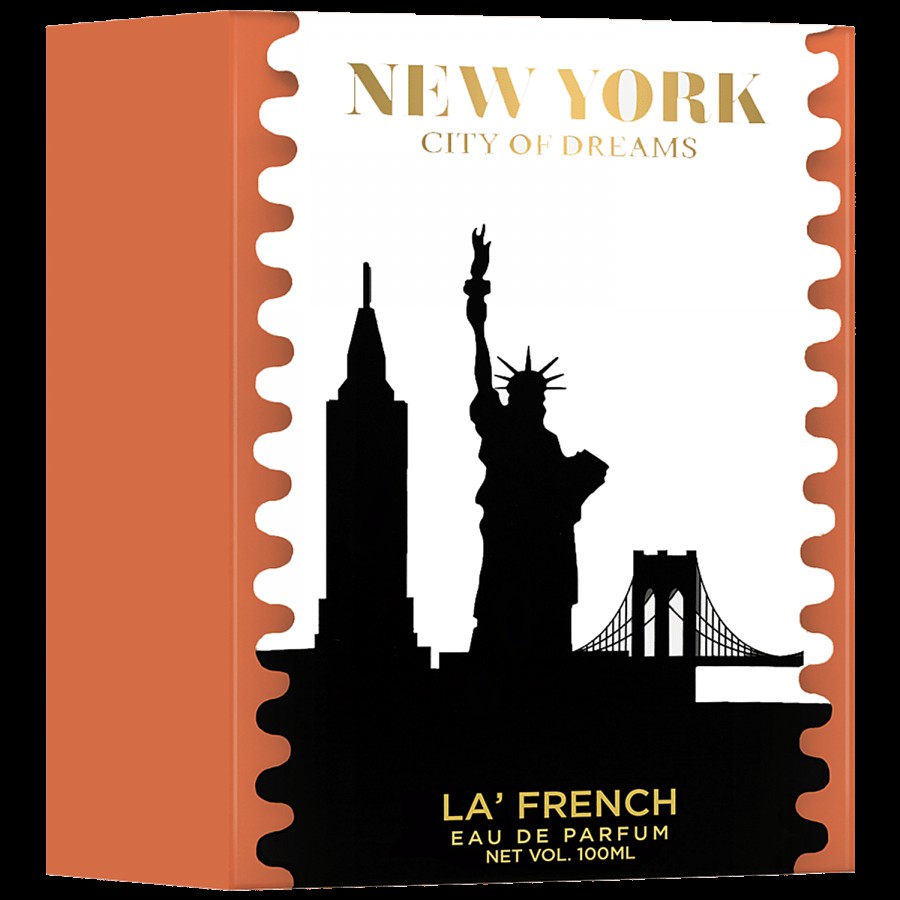 La' French New York City Of Dreams Eau De Parfum - Long Lasting Fragrance