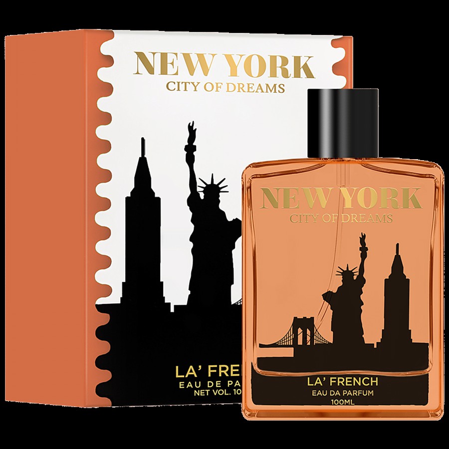 La' French New York City Of Dreams Eau De Parfum - Long Lasting Fragrance