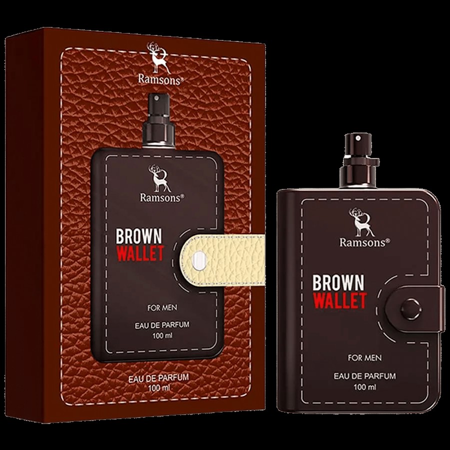 Ramsons Brown Wallet Eau De Parfum - For Men