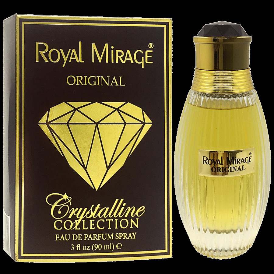 Royal Mirage Original Crystalline Collection Eau De Perfume Spray - Provides Long-Lasting Fragrance