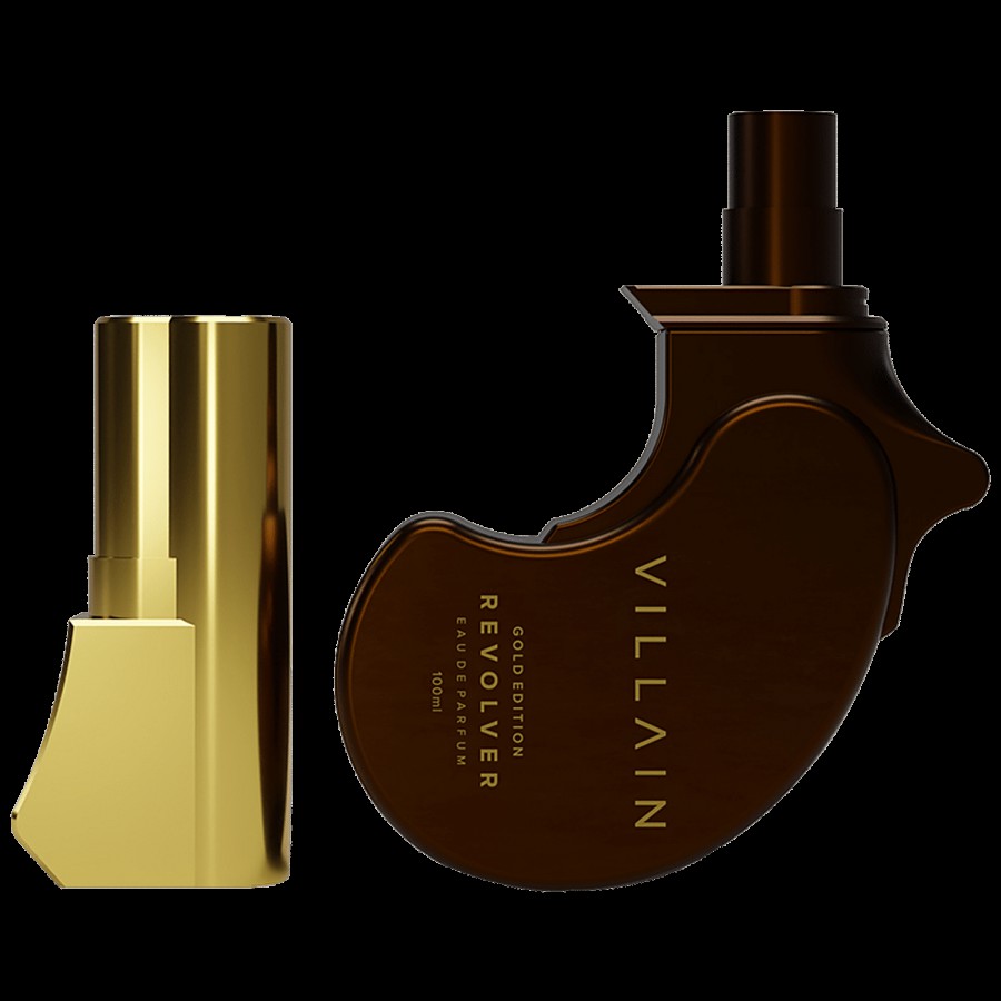 VILLAIN Gold Edition Revolver Eau De Parfum - Longlasting Fragrance