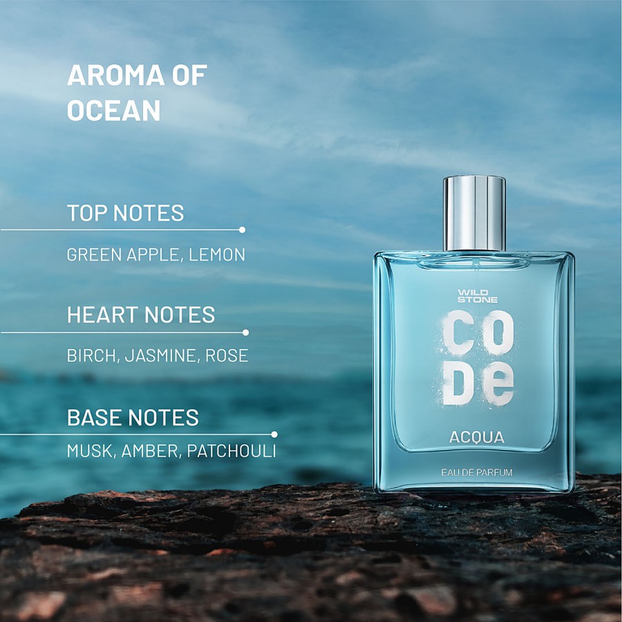 Wild Stone Code Acqua Eau De Parfum - For Men