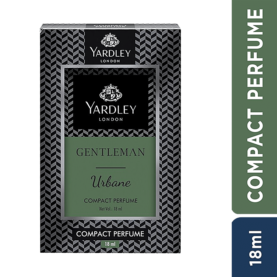 Yardley London Gentleman Urbane Compact Perfume for Men| Fougère Notes