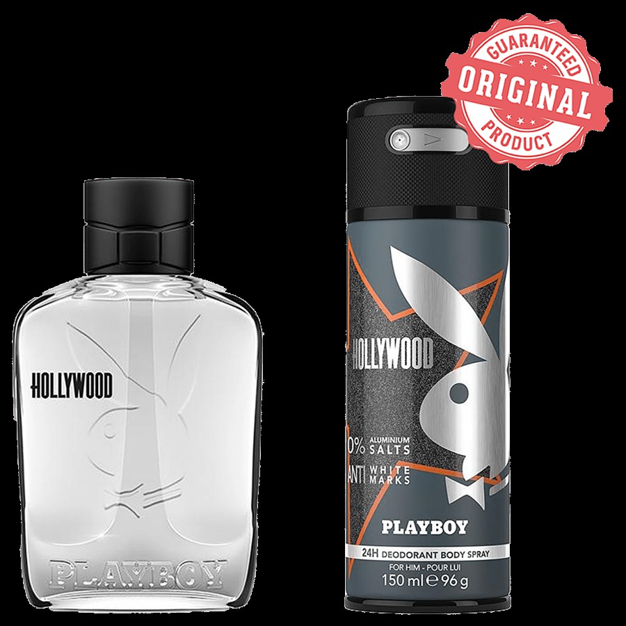 Playboy Hollywood Deodorant Set - For Men