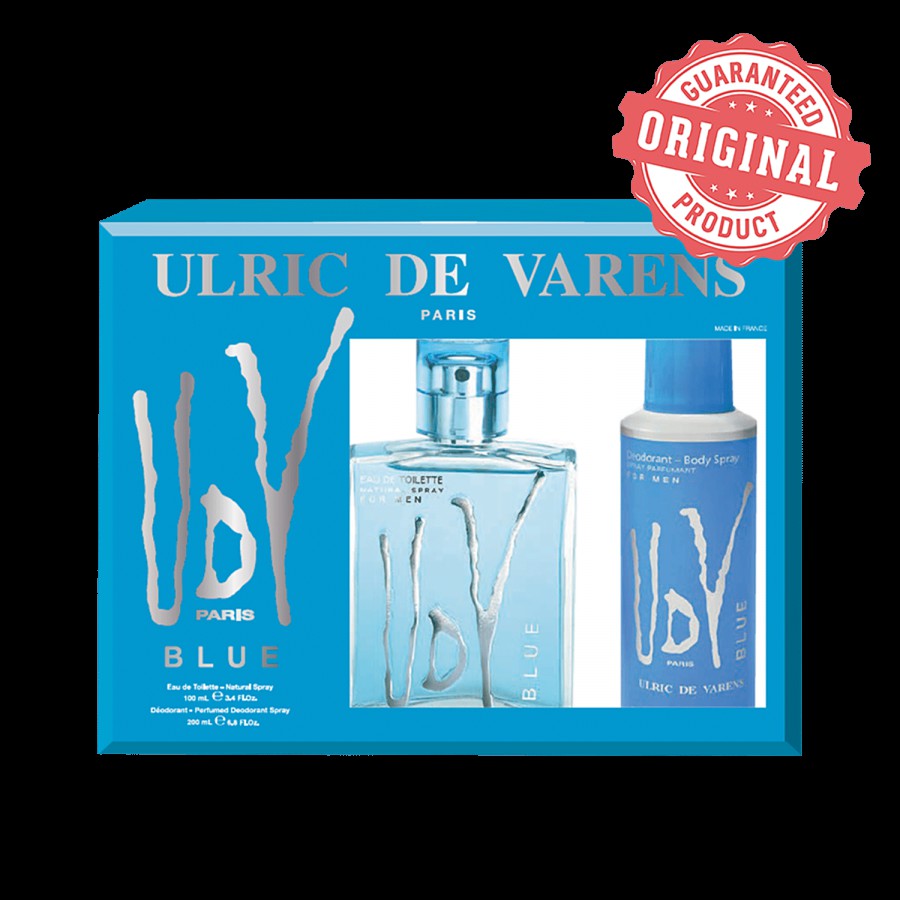 Ulric De Varens Blue Set - Eau De Toilette + Deodorant