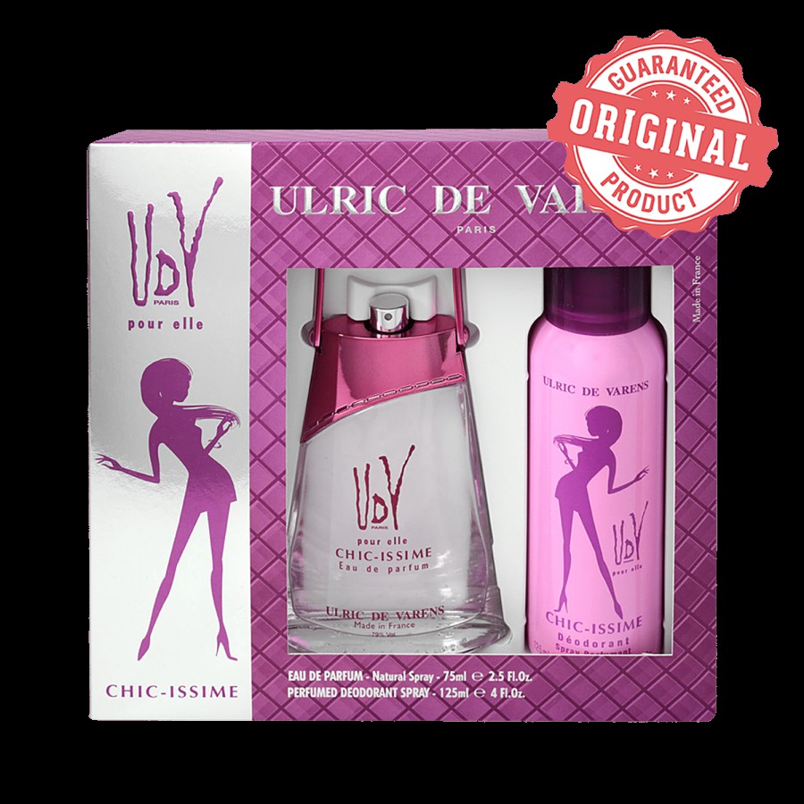 Ulric De Varens Chic-Issme Set - Eau De Parfum + Deodorant