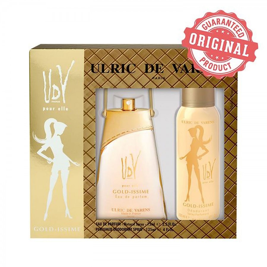 Ulric De Varens Gold-Issme Set - Eau De Parfum + Deodorant