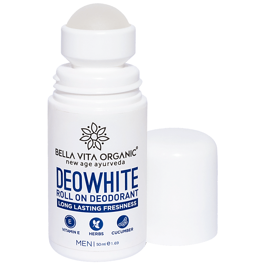 Bella Vita Organic DeoWhite Under Arm Skin Lightening Roll On - For Men