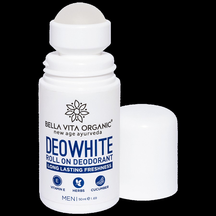 Bella Vita Organic DeoWhite Under Arm Skin Lightening Roll On - For Men