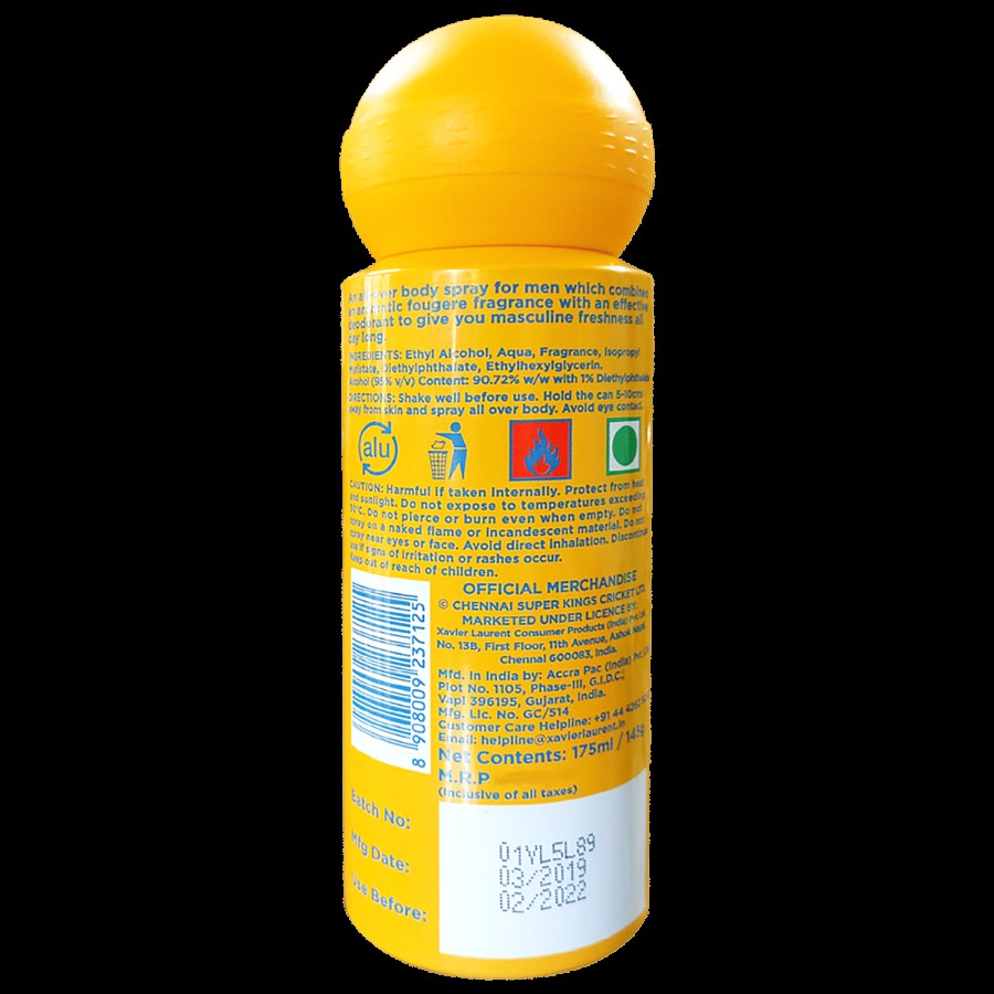 CHENNAI SUPER KINGS We Are Yellove - Fragrance Body Spray