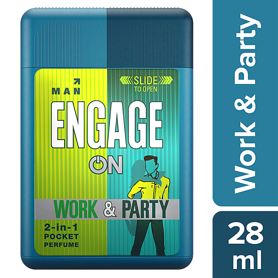 Engage ON 2-In-1 Pocket Perfume - Man