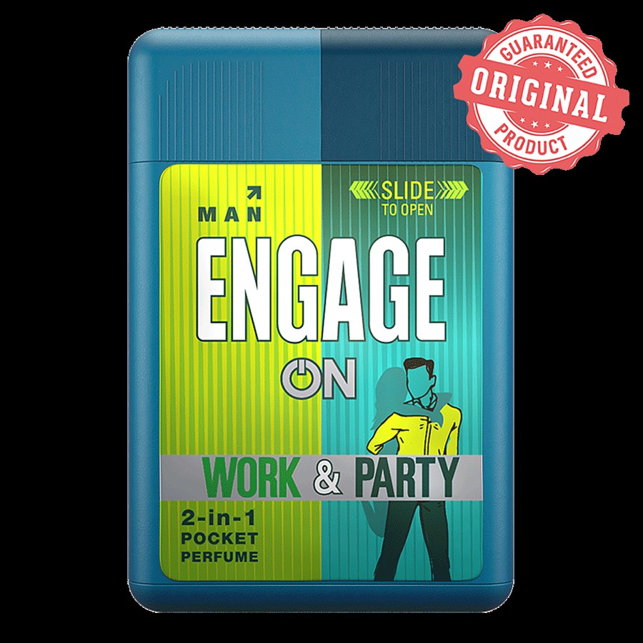 Engage ON 2-In-1 Pocket Perfume - Man