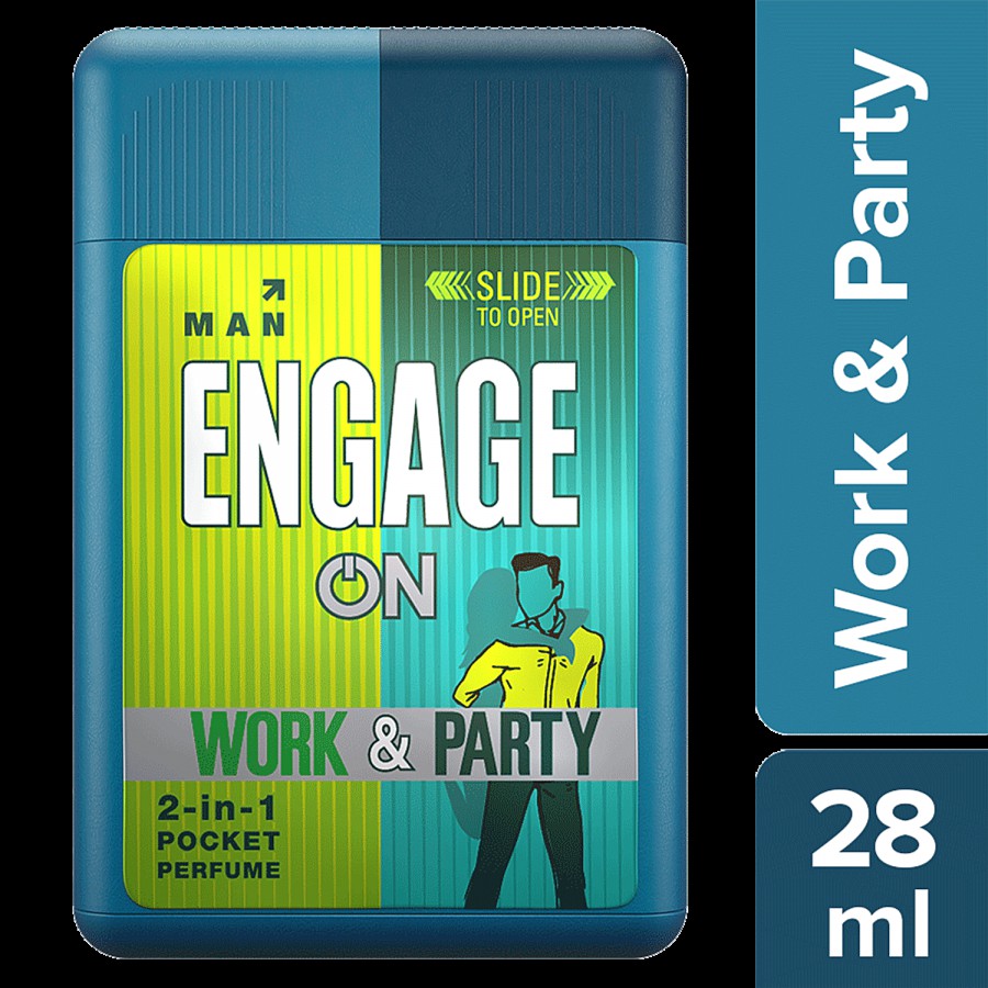 Engage ON 2-In-1 Pocket Perfume - Man