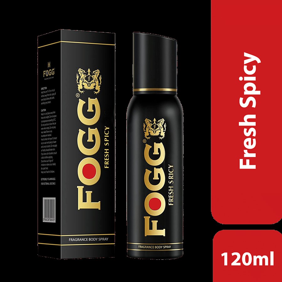 Fogg  Black Series Fresh Spicy - Perfume Body Spray For Men