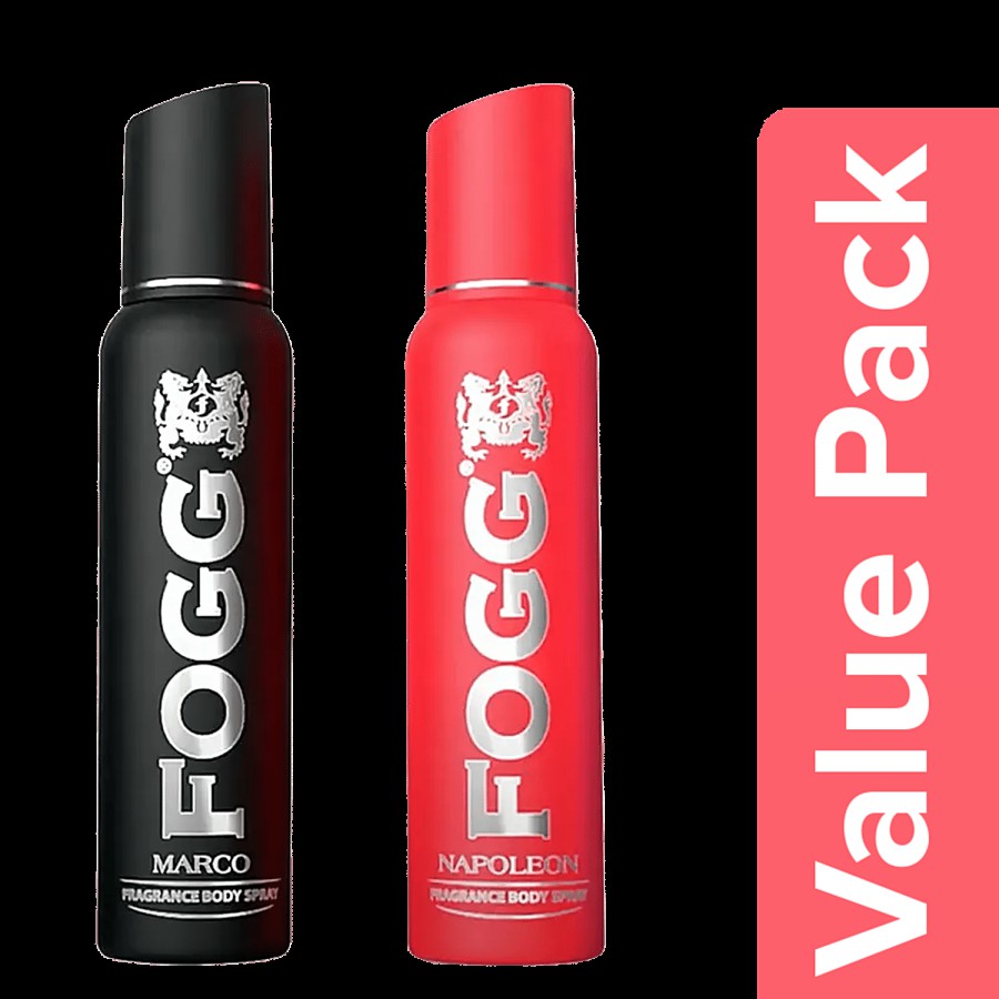 Fogg  Fragrance Body Spray - Marco 150 ml + Fragrance Body Spray - Napoleon 150 ml