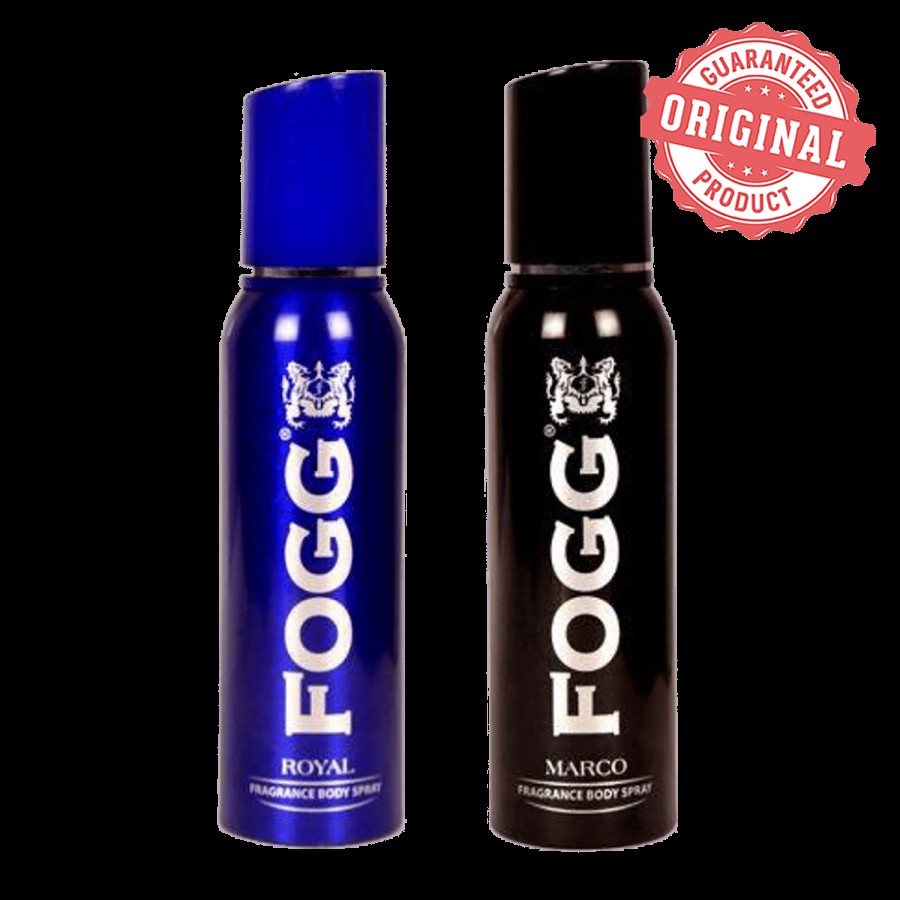 Fogg  Fragrance Body Spray - Marco 150 ml + Fragrance Body Spray - Royal 150 ml