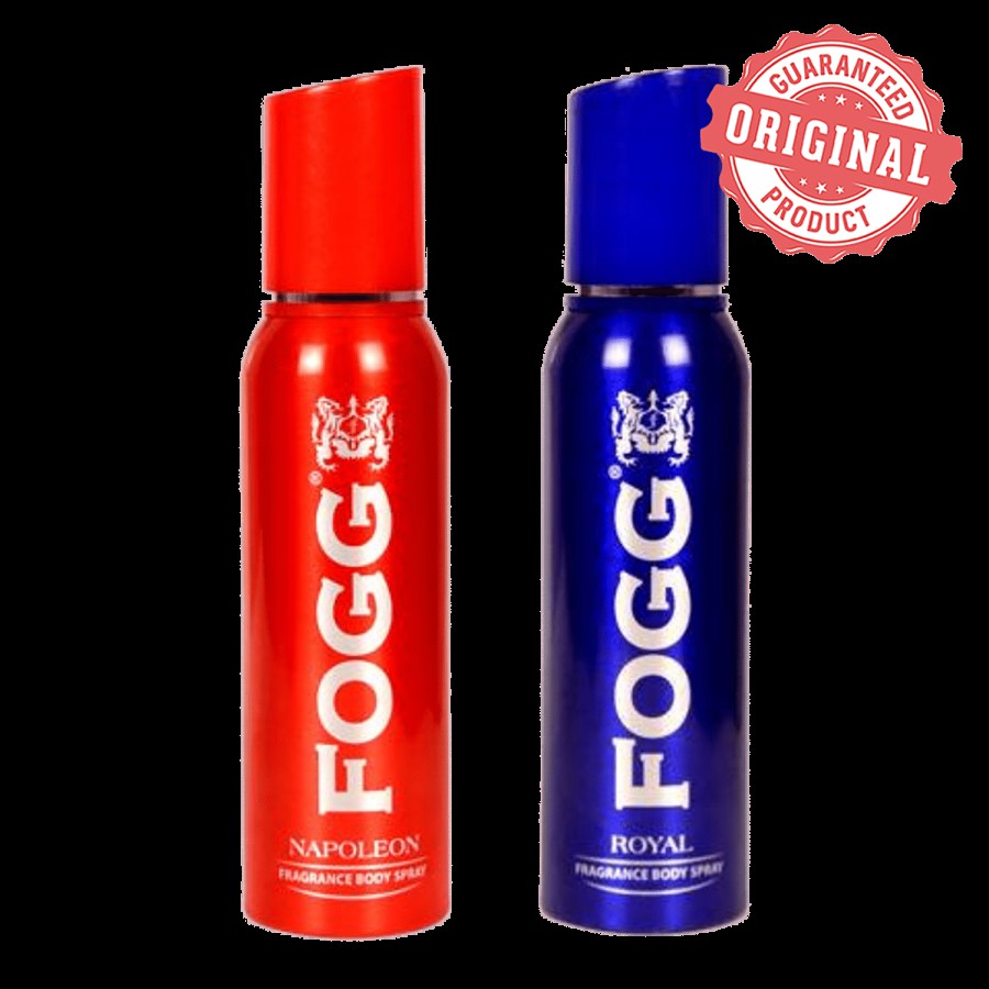 Fogg  Fragrance Body Spray - Napoleon 150 ml + Fragrance Body Spray - Royal 150 ml