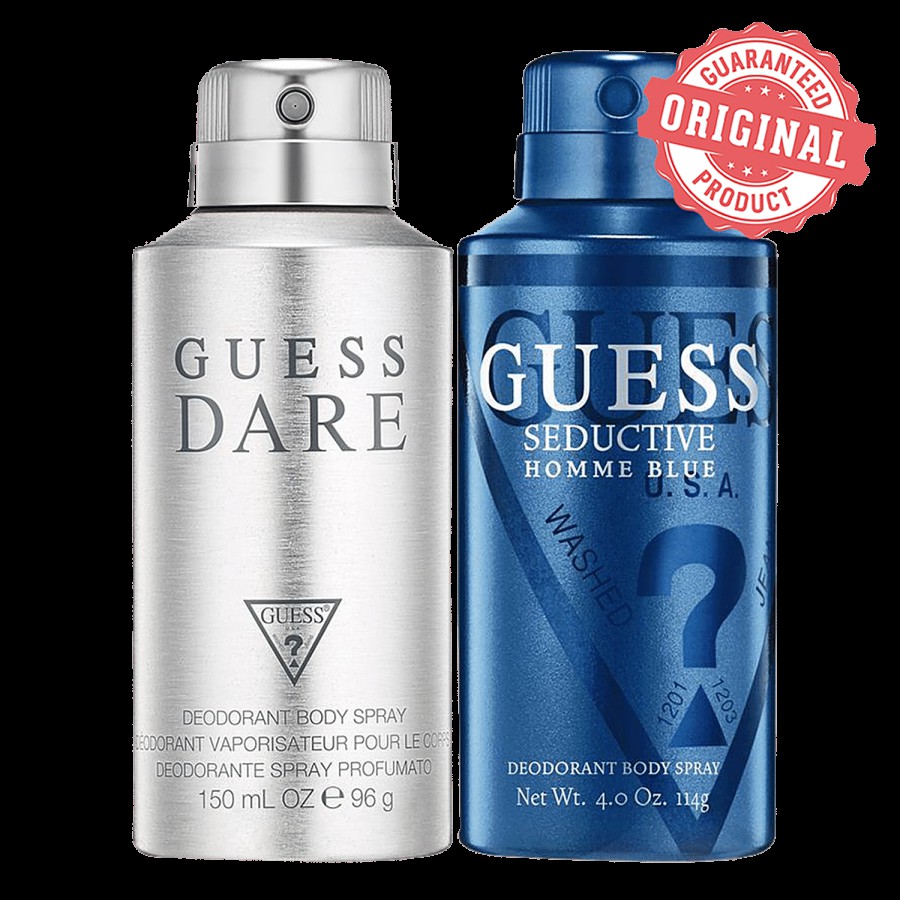 Guess Dare Homme Deodorant Spray 96 ml + Seductive Homme Blue Deodorant Spray 150 ml