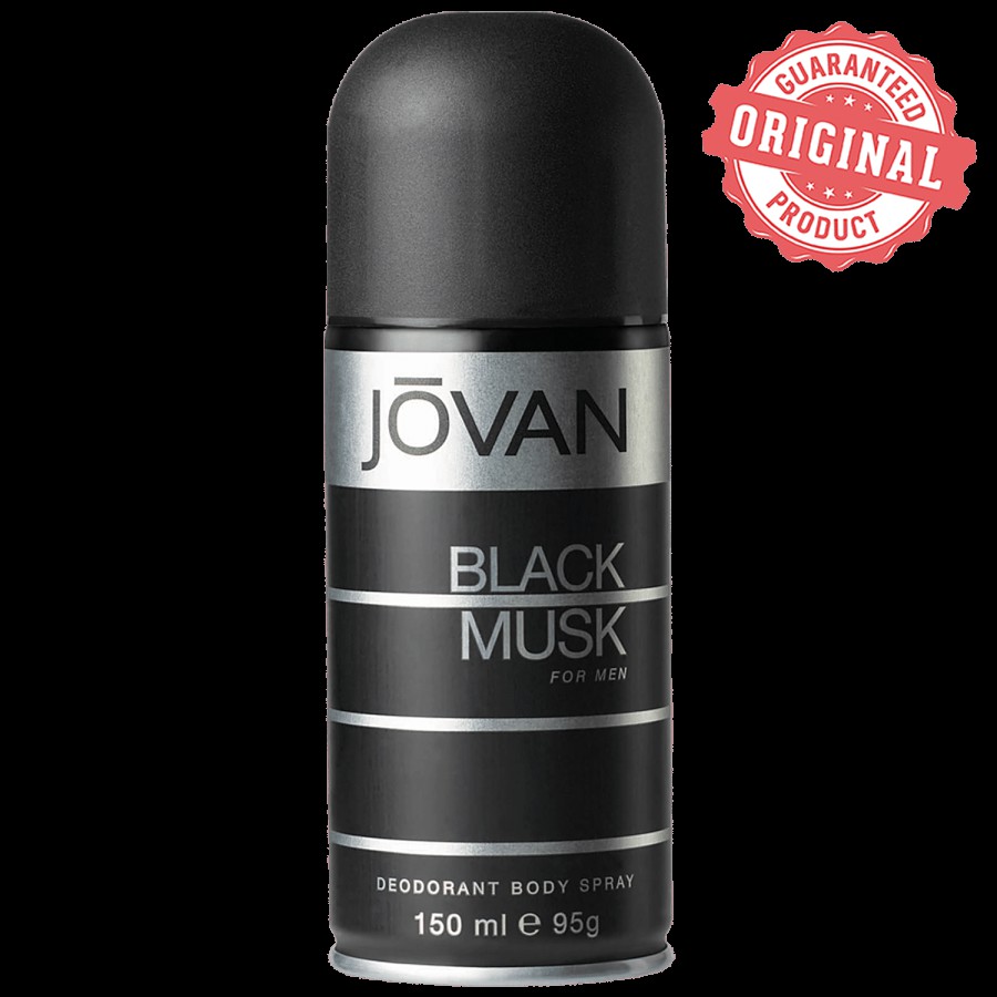 Jovan Deodorant Body Spray - Black Musk for Men