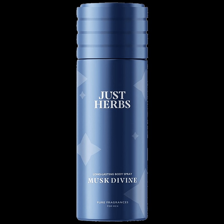 Just Herbs Musk Divine Long Lasting Body Spray - For Men