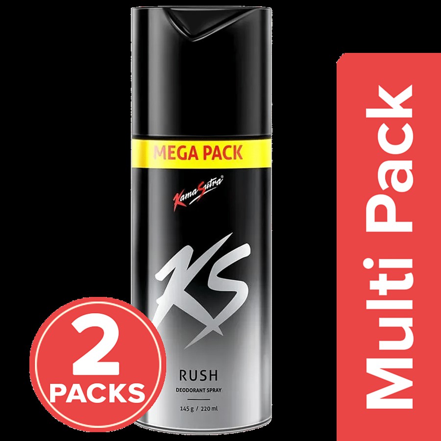 Ks Rush Deodorant Spray - For Men