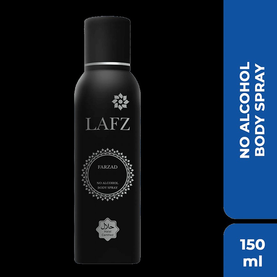 LAFZ Farzad No Alcohol Deodorant Spray - For Men