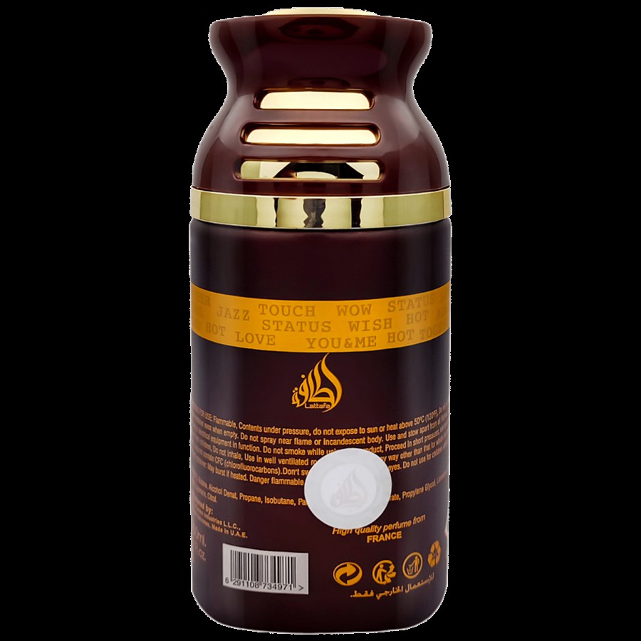 Lattafa Ramz Gold Concentrated Deodorant - Imported