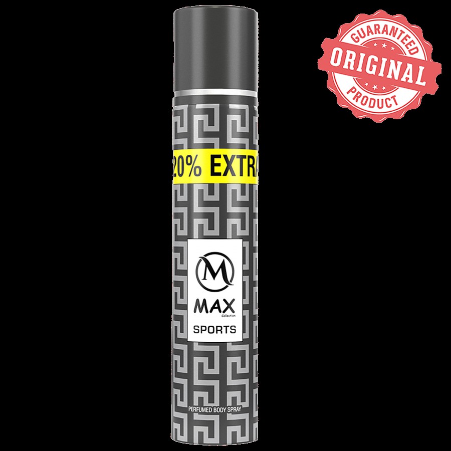 Max Collection Sports Perfumed Body Spray - Long Lasting Fragrance