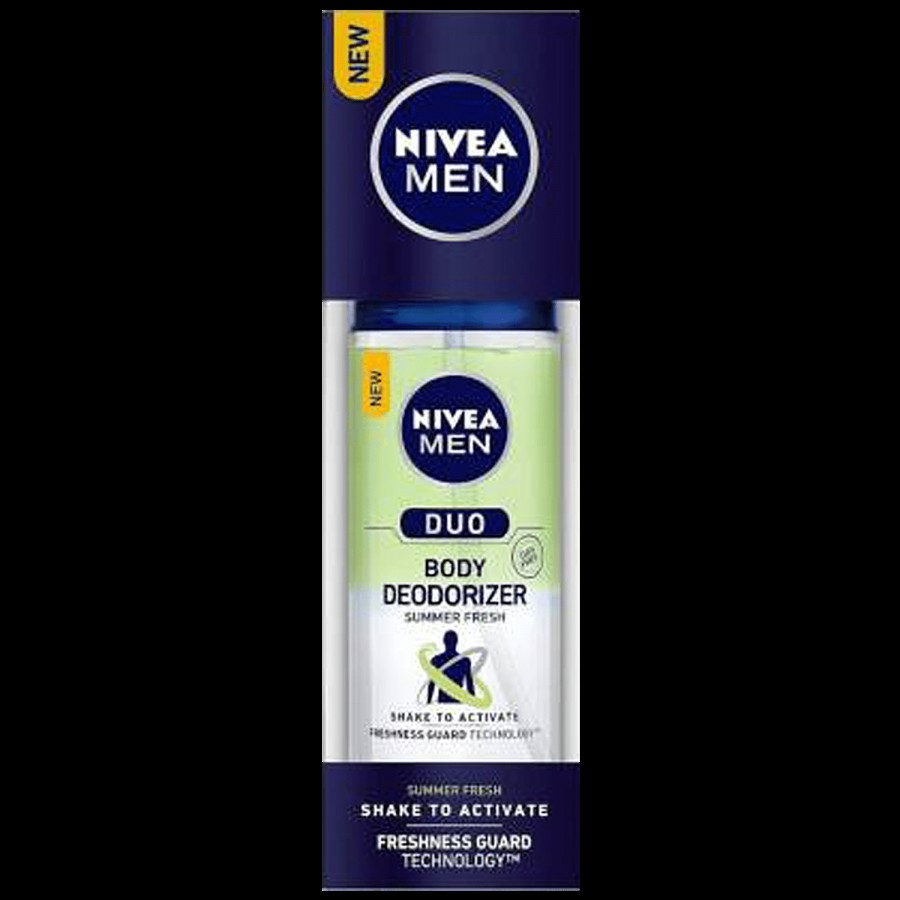 NIVEA Duo Summer Fresh Gas Free Deodorant With Unique Freshness Guard Technology