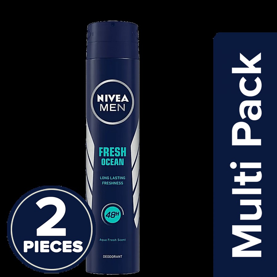 NIVEA Fresh Ocean Aqua Fresh Scent Deodorant - For Men