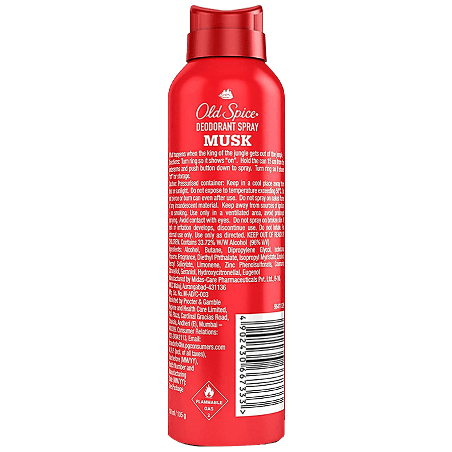 Old Spice Deodorant Body Spray - Musk