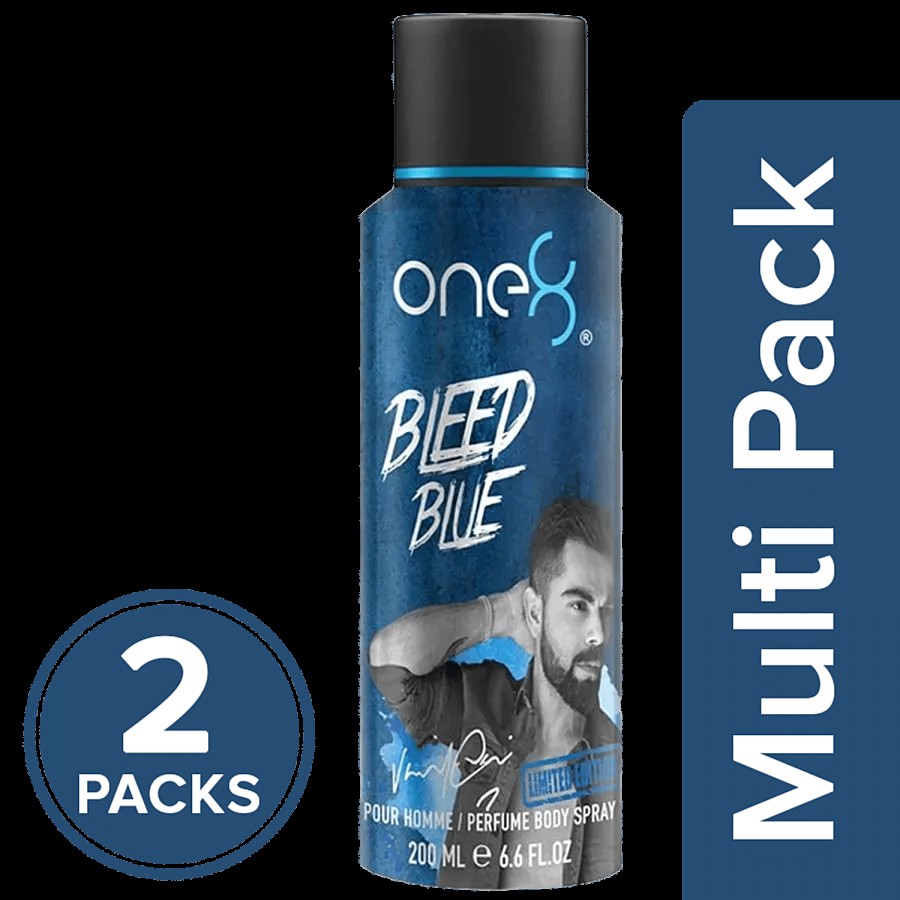 One8 By Virat Kohli Perfume Body Spray - Bleed Blue