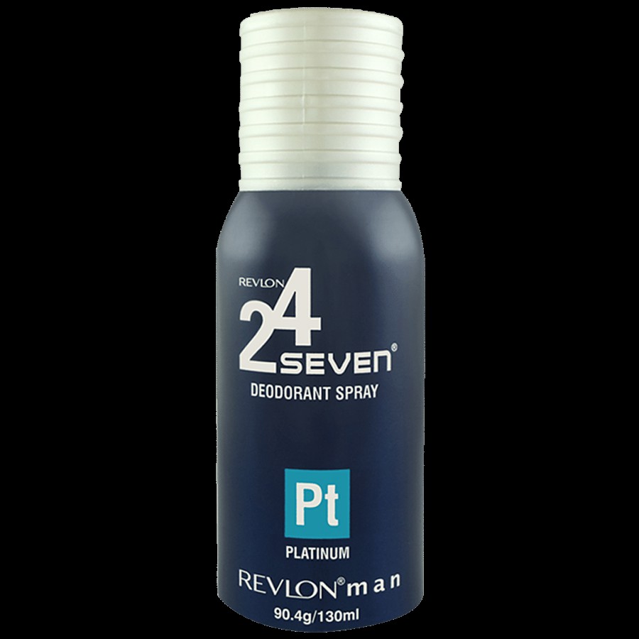 Revlon 24 Seven Perfumed Deodorant Body Spray For Men - Platinum