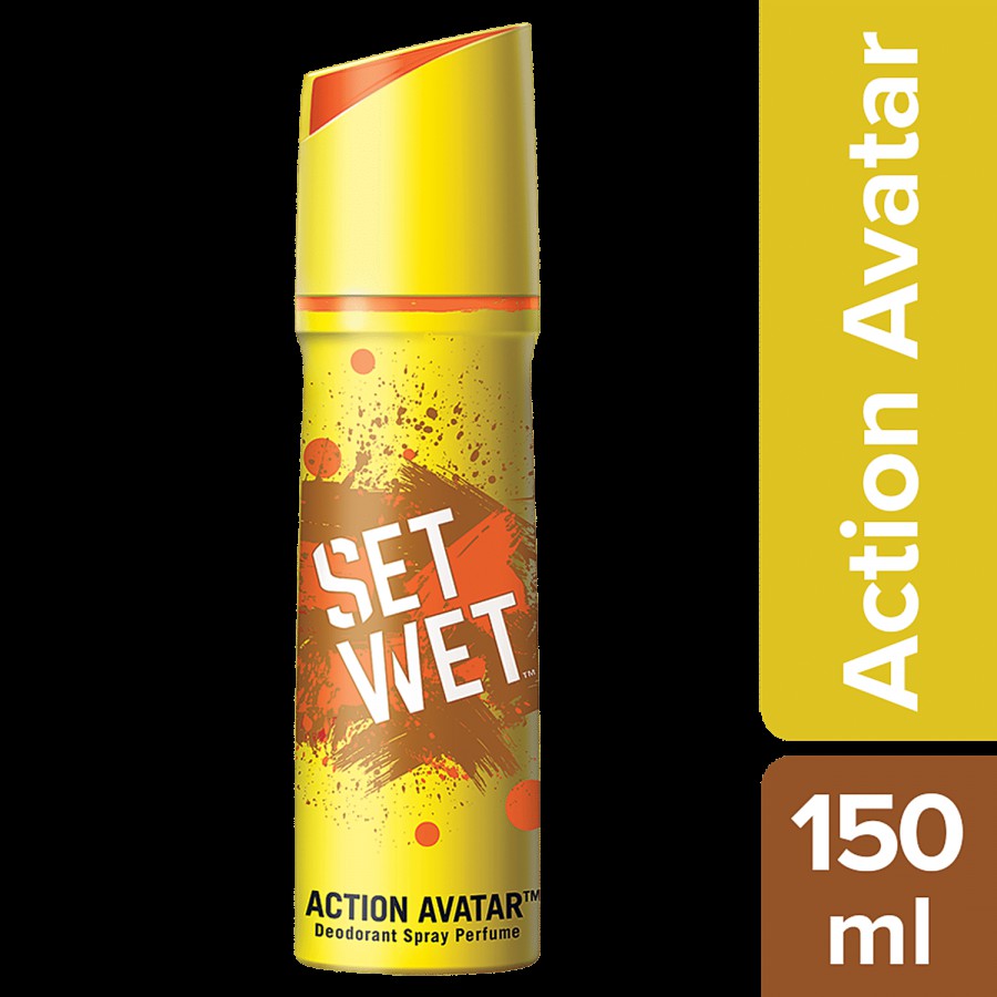 Set Wet Action Avatar Deodorant & Body Spray Perfume For Men