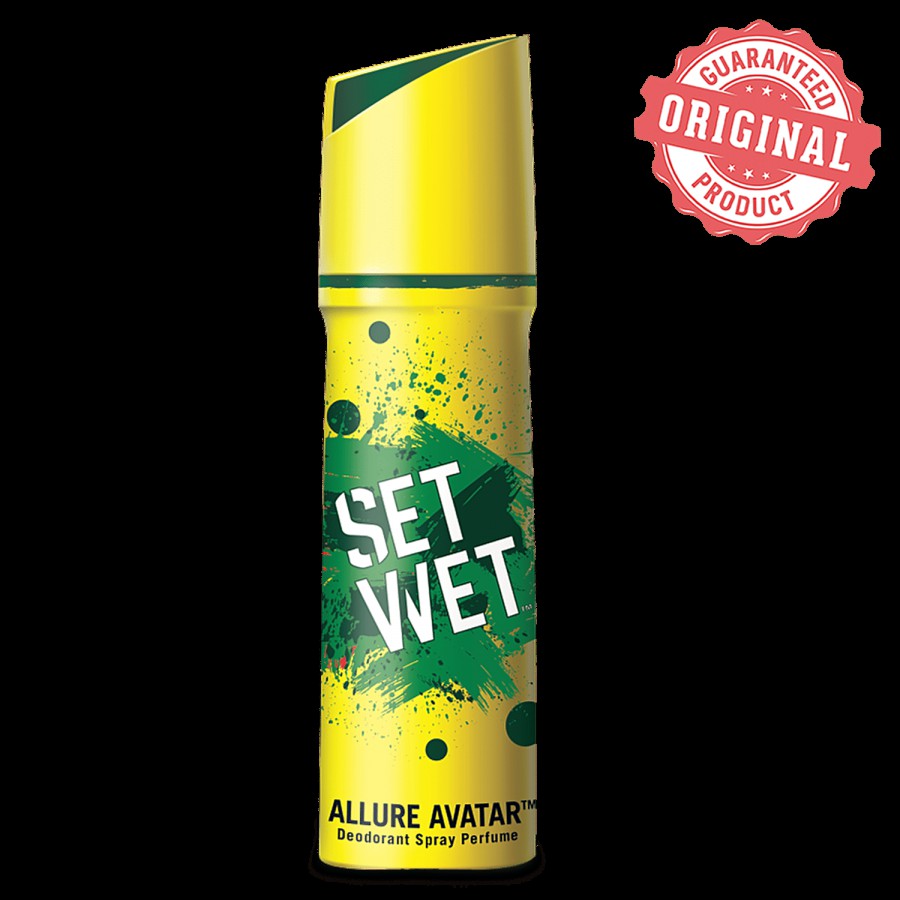 Set Wet Allure Avatar Deodorant & Body Spray Perfume For Men