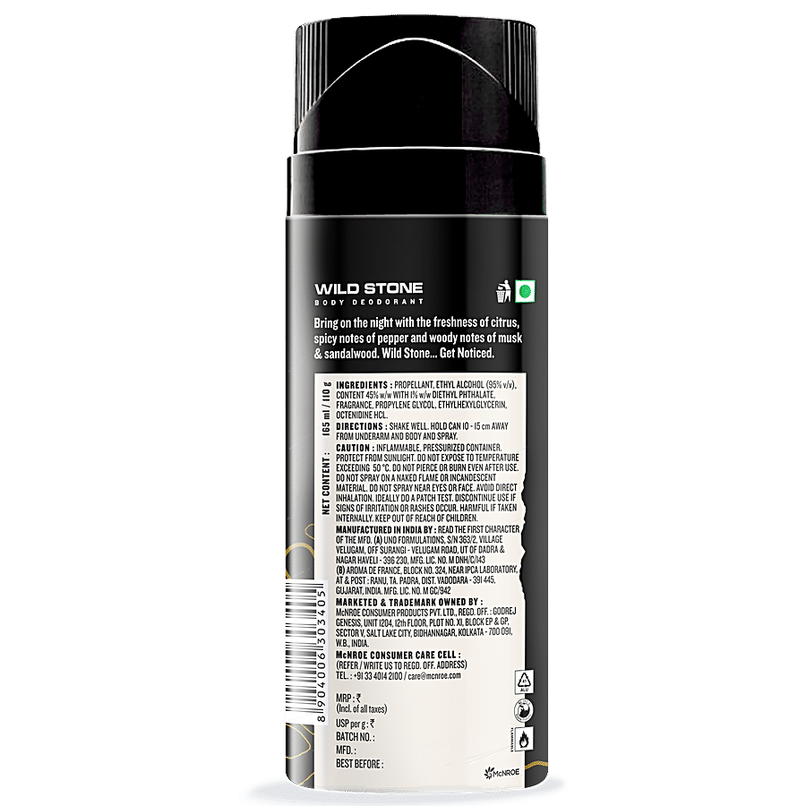 Wild Stone Body Deodorant - Night Rider