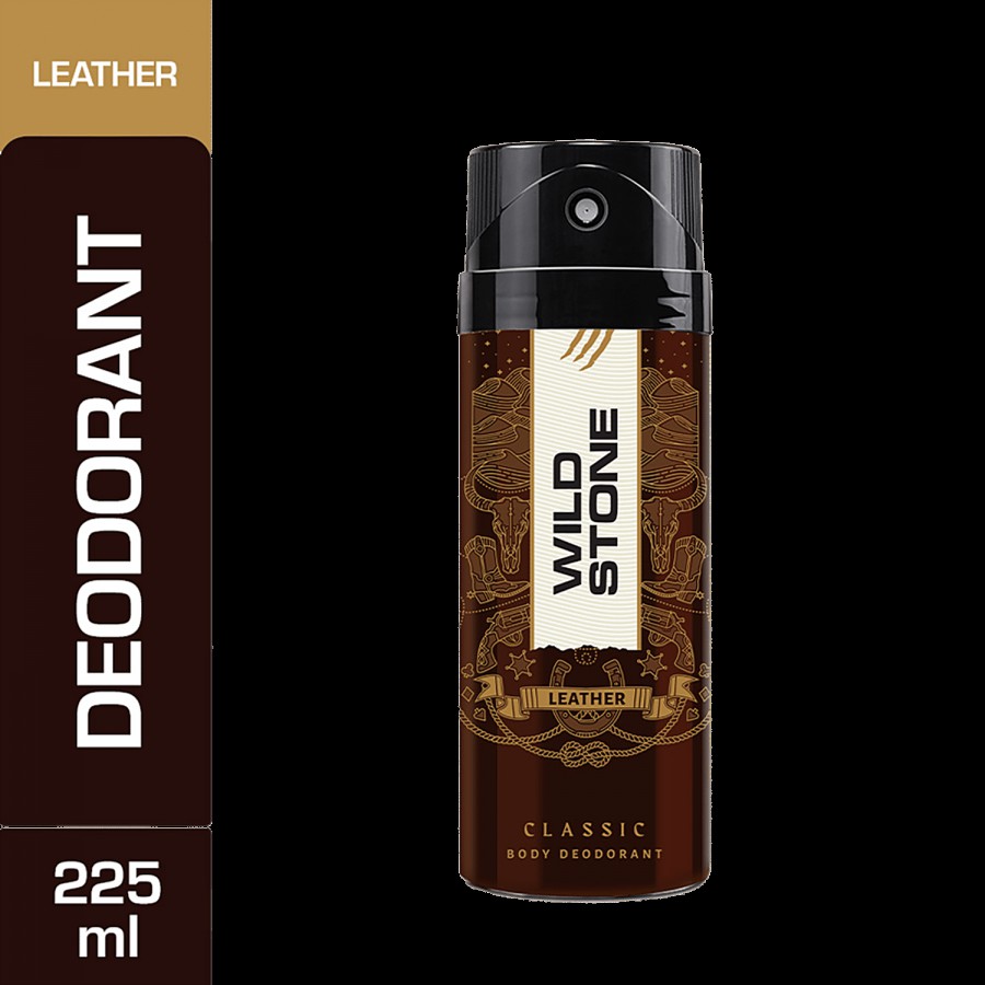 Wild Stone Classic Deodorant For Men - Leather