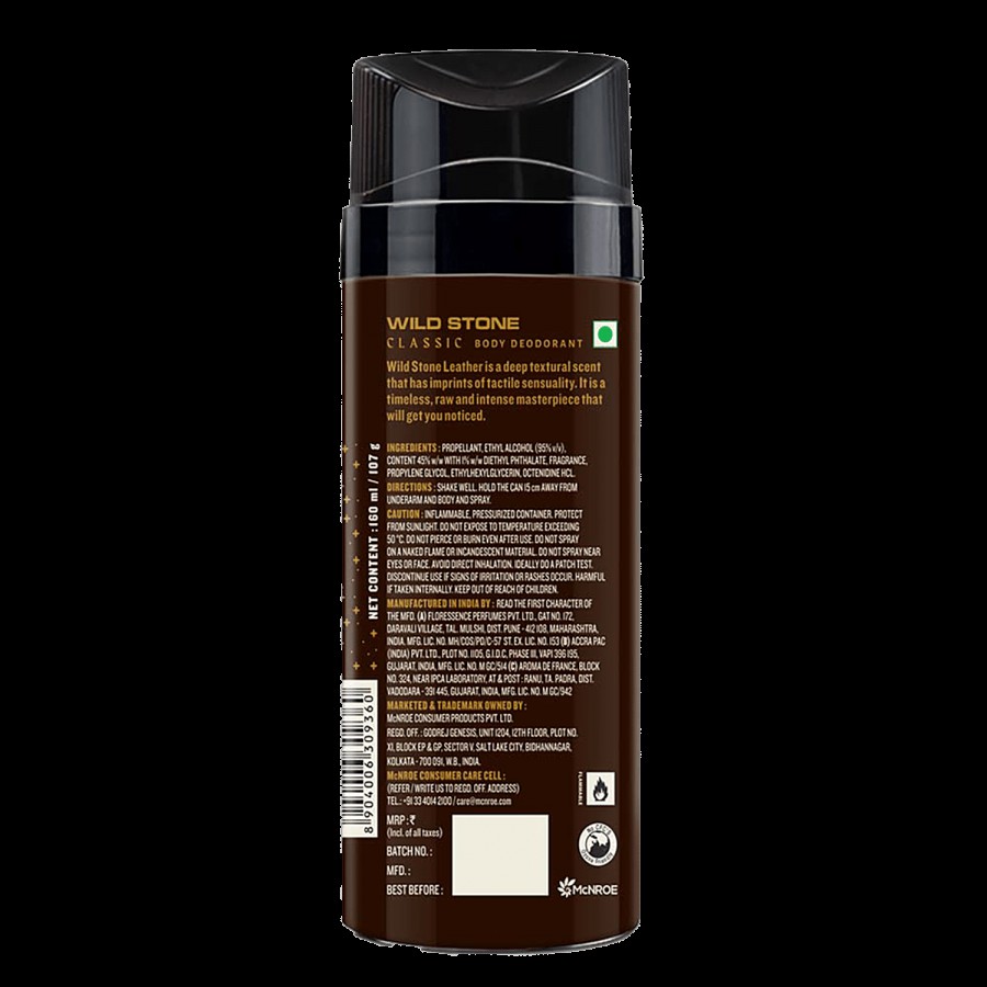 Wild Stone Deodorant Spray - Classic Leather