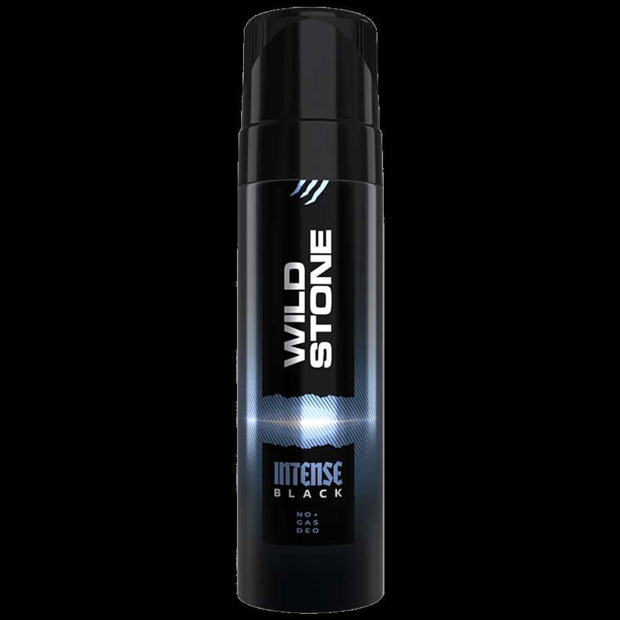 Wild Stone No Gas Deodorant - Intense Black