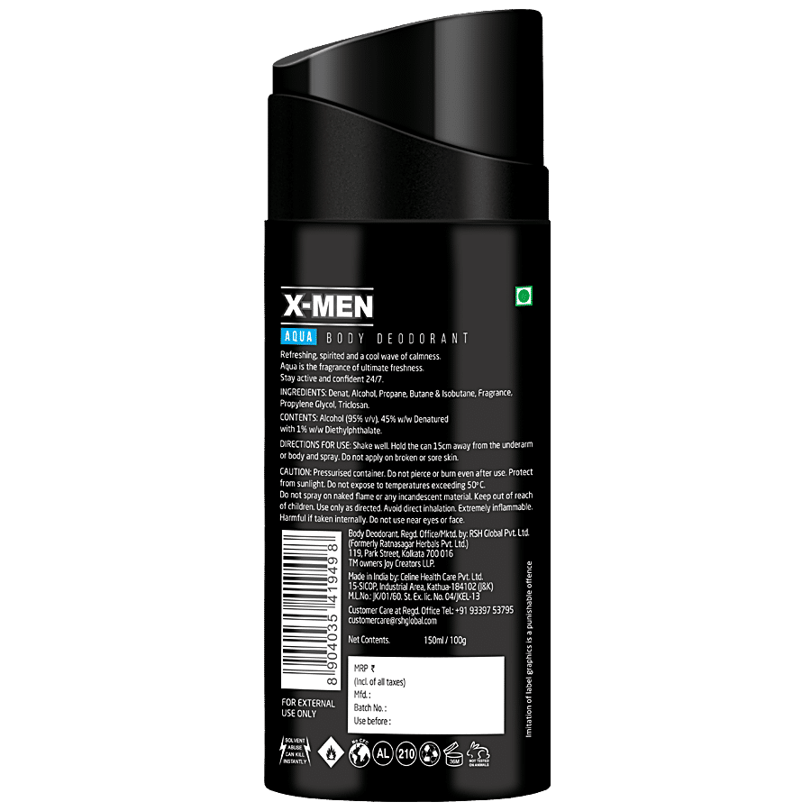 X-MEN Aqua Body Deodorant