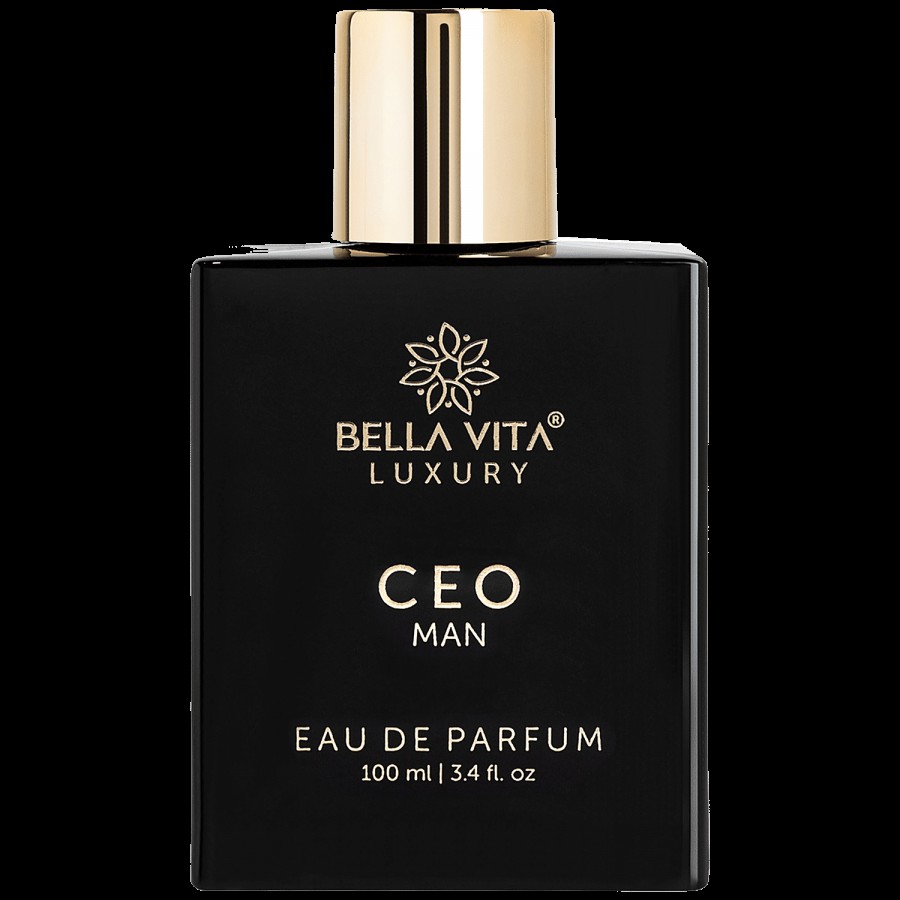 Bella Vita Organic CEO Man Eau De Parfum Office Wear For Men With Long-Lasting Top Hints Of Lemon & Sugar